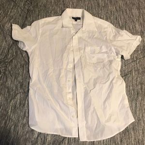 Large banana republic white button up